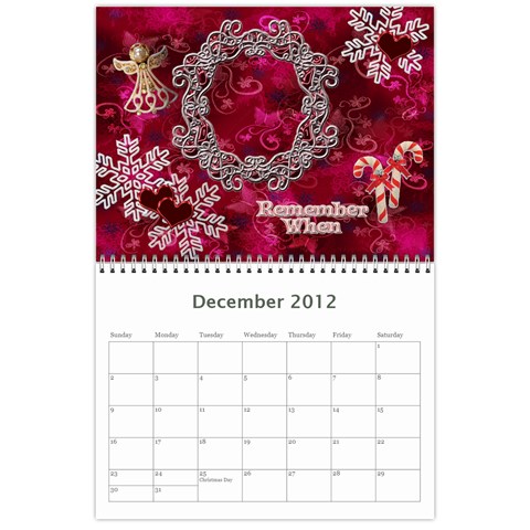 Calendar By Stacy French Dec 2012
