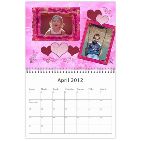 Calendar By Stacy French Apr 2012