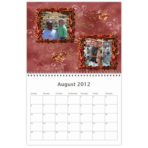 Calendar By Stacy French Aug 2012
