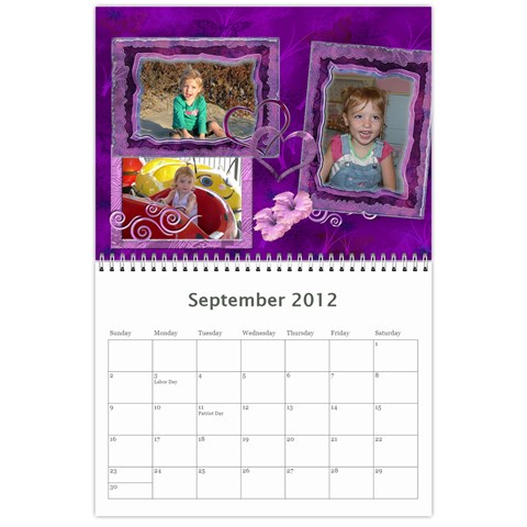 Calendar By Stacy French Sep 2012