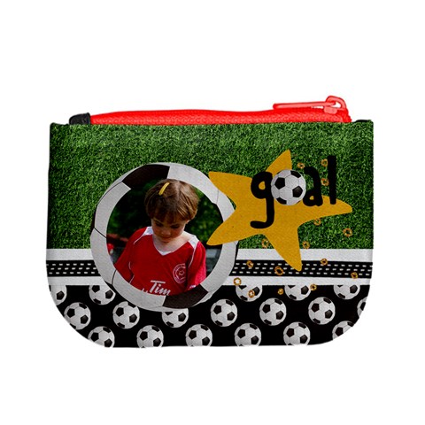 Soccer Mini Coin Purse By Mikki Back