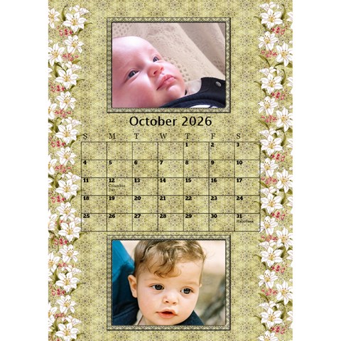 A Little Country Desktop Calendar By Deborah Oct 2026