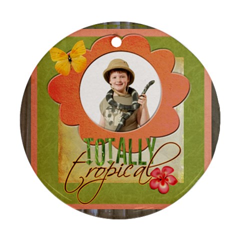 Totally Tropical Double Sided Ornament By Catvinnat Front