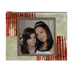 Coral Bamboo Extra Large Cosmetic Bag - Cosmetic Bag (XL) Coral Bamboo Extra Large Cosmetic Bag - Cosmetic Bag (XL)
