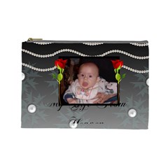 pearls and roses large cosmetic bag (7 styles) - Cosmetic Bag (Large)