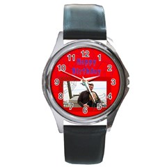 spiderman birthday watch - Round Metal Watch