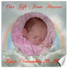 Our Gift From Heaven 12x 12 canvas - Canvas 12 x 12 Our Gift From Heaven 12x 12 canvas - Canvas 12 x 12