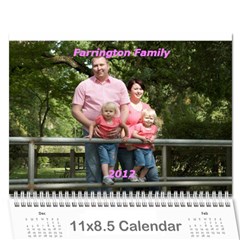 2012 Family Calendar - Wall Calendar 11  x 8.5  (12-Months)