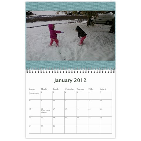 2012 Family Calendar By Tara Farrington Jan 2012