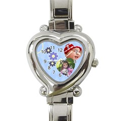 Serenity Blue - Heart Italian Charm Watch