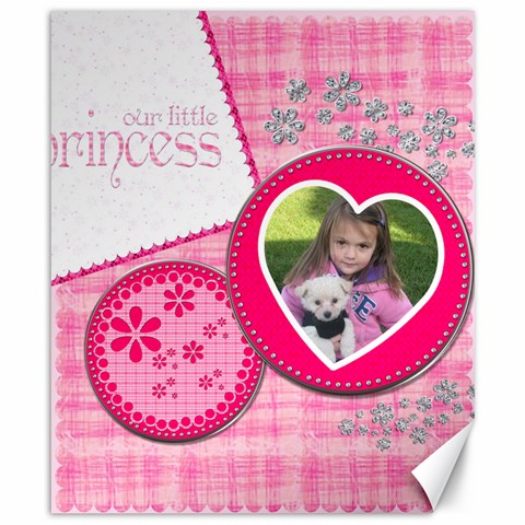 Little Princess  By Picklestar Scraps 8.15 x9.66  Canvas - 1