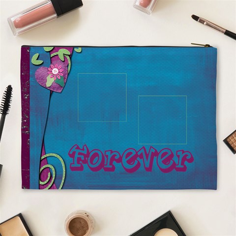 Love Forever Extra Large Cosmetic Bag By Catvinnat Back