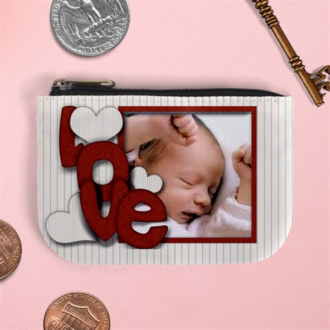 Love Me Bella Coin Purse (keep Your Greatest Treasure Close To Your Heart) By Amarie Front