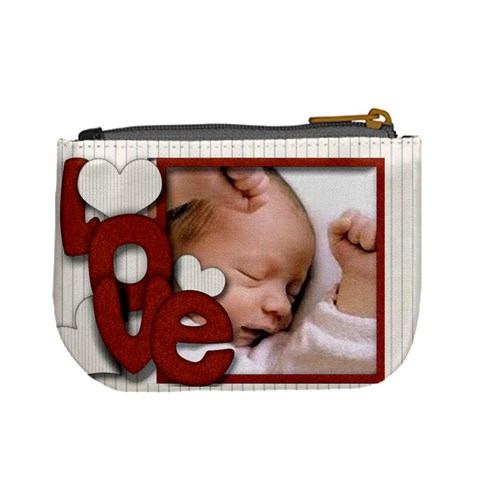 Love Me Bella Coin Purse (keep Your Greatest Treasure Close To Your Heart) By Amarie Back