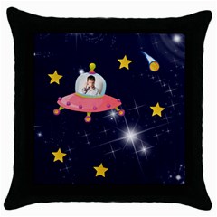 Rocket Man Pillow 4 - Throw Pillow Case (Black)