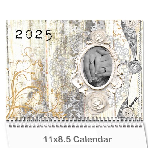 Weathered Floral 2025 Calendar By Catvinnat Cover