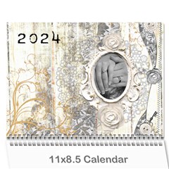Weathered Floral 2023 Calendar - Wall Calendar 11  x 8.5  (12-Months)
