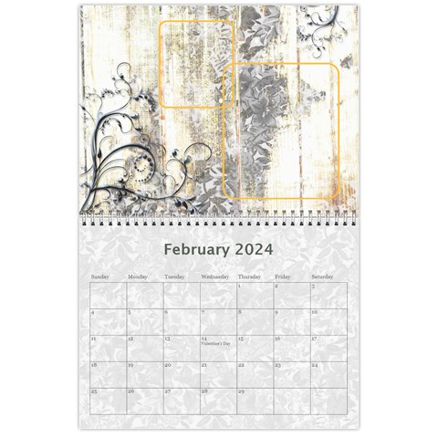 Weathered Floral 2024 Calendar By Catvinnat Feb 2024