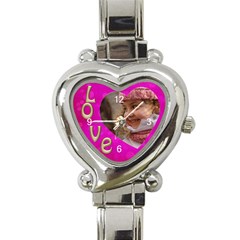 Love Heart Charm Watch - Heart Italian Charm Watch