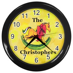 Christopher family Clock - Wall Clock (Black)