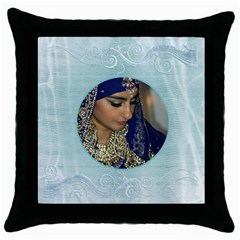 Marina Pillow 1 - Throw Pillow Case (Black)