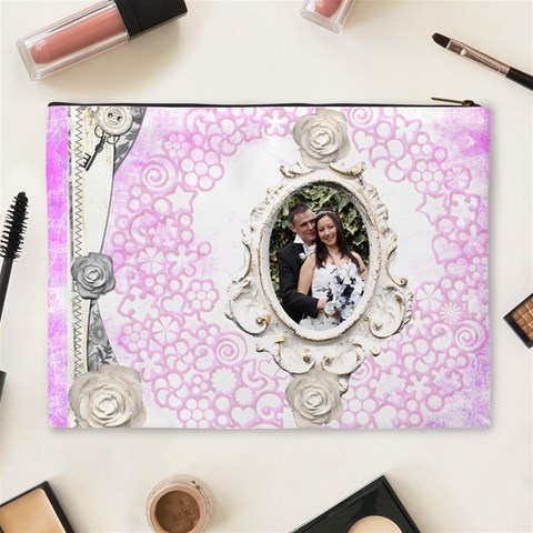 Wedded Bliss Extra Large Cosmetic Bag By Catvinnat Back
