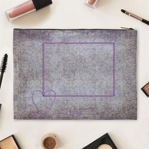 Demure Extra Large Cosmetic Bag By Catvinnat Back