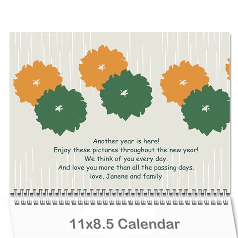 2012 Calendar By Janene Cover
