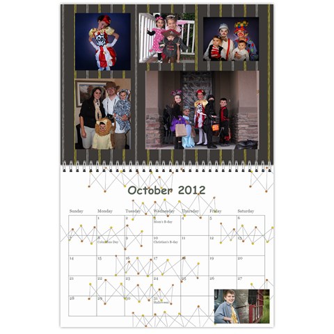 2012 Calendar By Janene Oct 2012