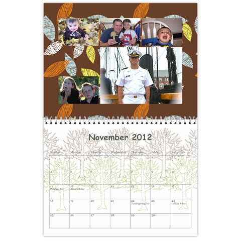 2012 Calendar By Janene Nov 2012