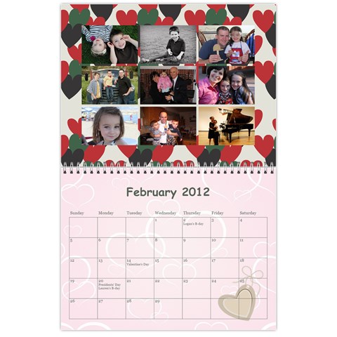 2012 Calendar By Janene Feb 2012