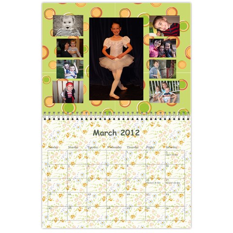 2012 Calendar By Janene Mar 2012