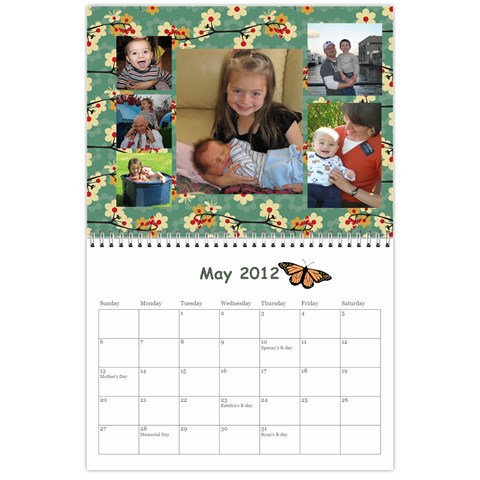 2012 Calendar By Janene May 2012