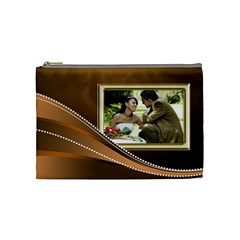 Gold Medium Cosmetic Bag (7 styles) - Cosmetic Bag (Medium)