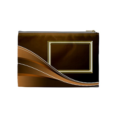 Gold Medium Cosmetic Bag By Deborah Back