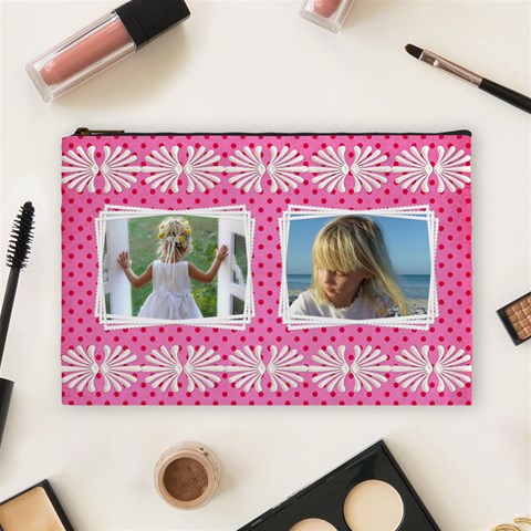 Little Lady (large) Cosmetic Bag By Deborah Front