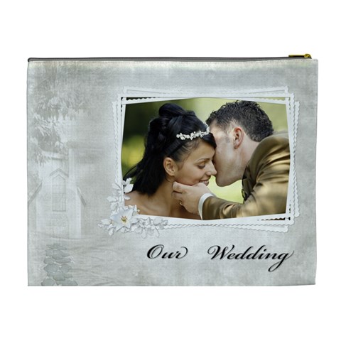 Our Wedding (xl) Cosmetic Bag By Deborah Back