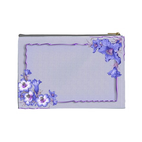 Purple Flower (large) Cosmetic Bag By Deborah Back