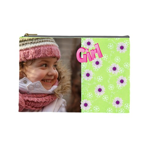 Girl (large) Cosmetic Bag By Deborah Front