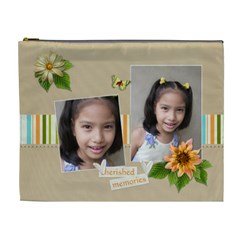 XL Cosmetic Bag: Cherished  (7 styles) - Cosmetic Bag (XL)