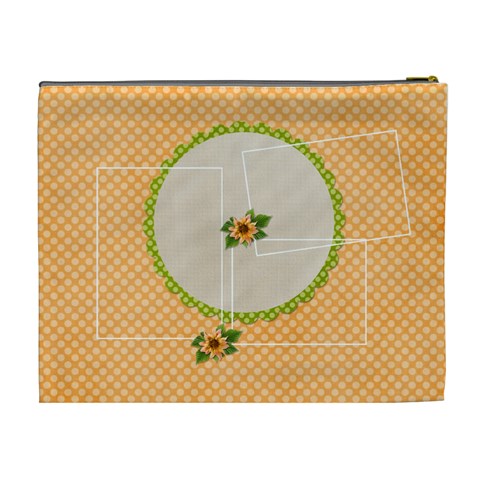 Xl Cosmetic Bag: Live Love Laugh By Jennyl Back