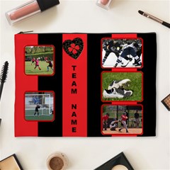 Red and Black (XL) Cosmetic Bag - Cosmetic Bag (XL) Red and Black (XL) Cosmetic Bag - Cosmetic Bag (XL)