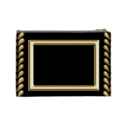 Black And Gold (large) Cosmetic Bag By Deborah Back