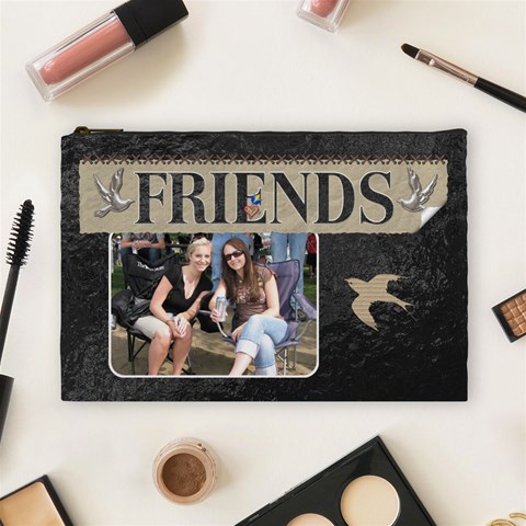Friends Large Cosmetic Bag By Lil Front