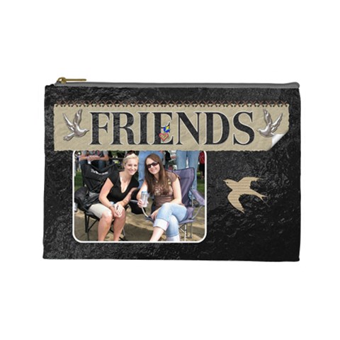 Friends Large Cosmetic Bag By Lil Front