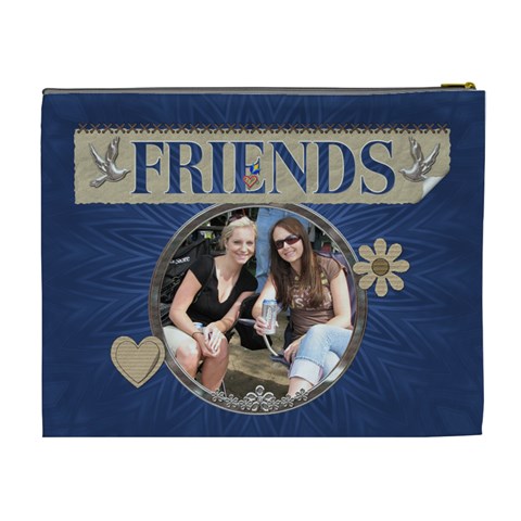 Friends Xl Cosmetic Bag By Lil Back