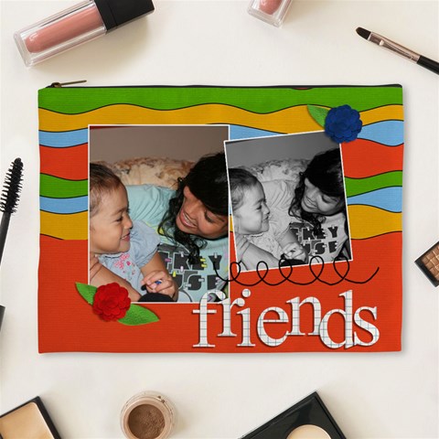 Xl Cosmetic Bag: Friends By Jennyl Front
