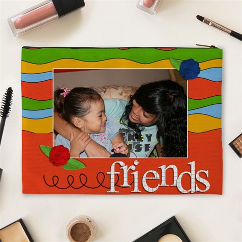 Xl Cosmetic Bag: Friends By Jennyl Back