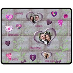 Purple Heart Cherish Medium Fleece Blanket (4 styles) - Fleece Blanket (Medium) Purple Heart Cherish Medium Fleece Blanket (4 styles) - Fleece Blanket (Medium)