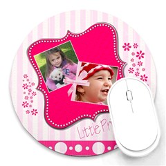 Little Princess - Round Mousepad